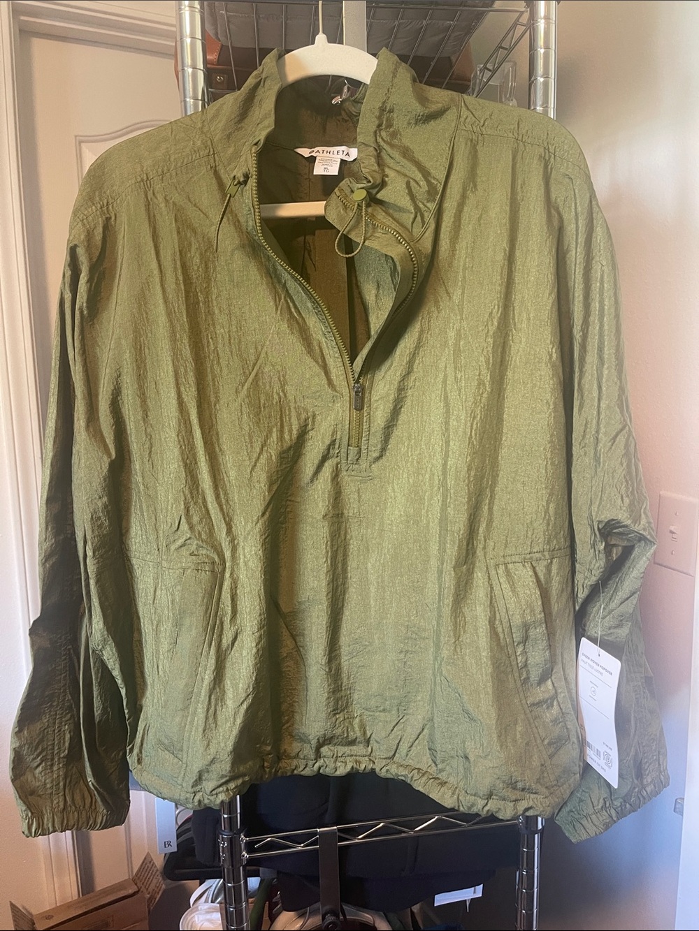 Athleta Sheen Woven Popover